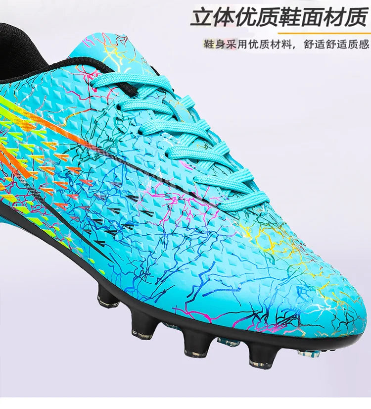 Football Shoes Low-top Lace up Soccer Shoes Football Boots FG HG Team Sports Men's Women's Adult Footwear Sneakers Unisex Spring