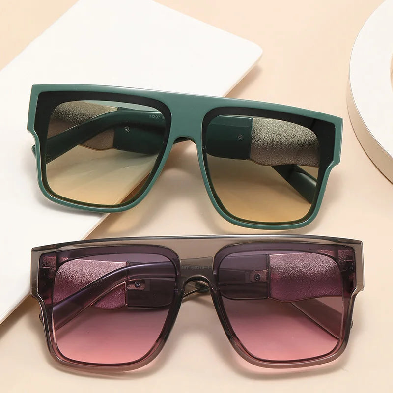 Superhot Eyewear 21835 Fashion 2024 Y2K Oversized Square Flat Top Shades Sunglasses