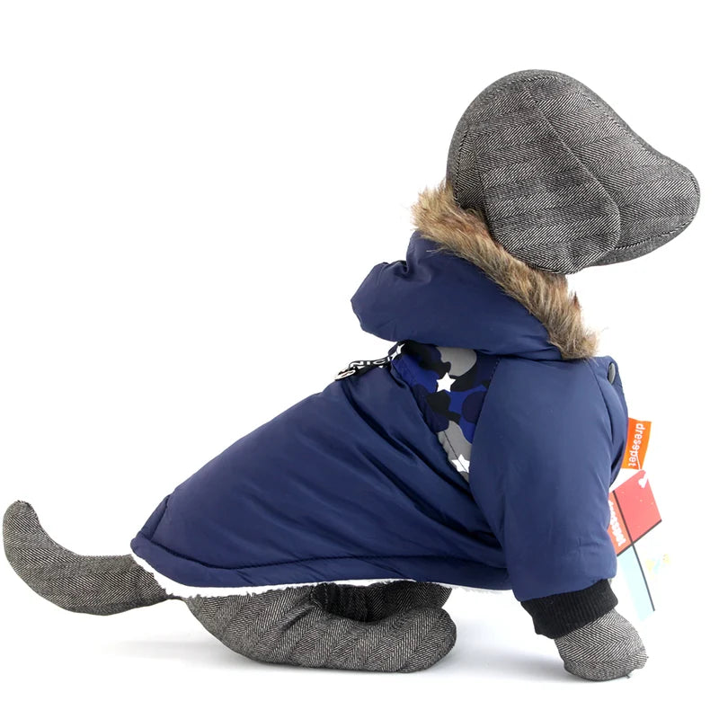 Winter Pet Dog Clothes Warm For Small Dogs Pets Puppy Costume French Bulldog Outfit Coat Waterproof Jacket Chihuahua Clothing