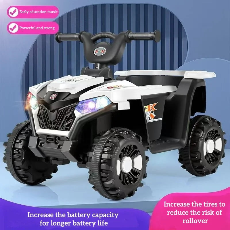 High Quality Mini Four-Wheel ATV for Kids Electric Battery-Powered Ride-on Car with Remote for Ages 2-4 Made of Durable Plastic