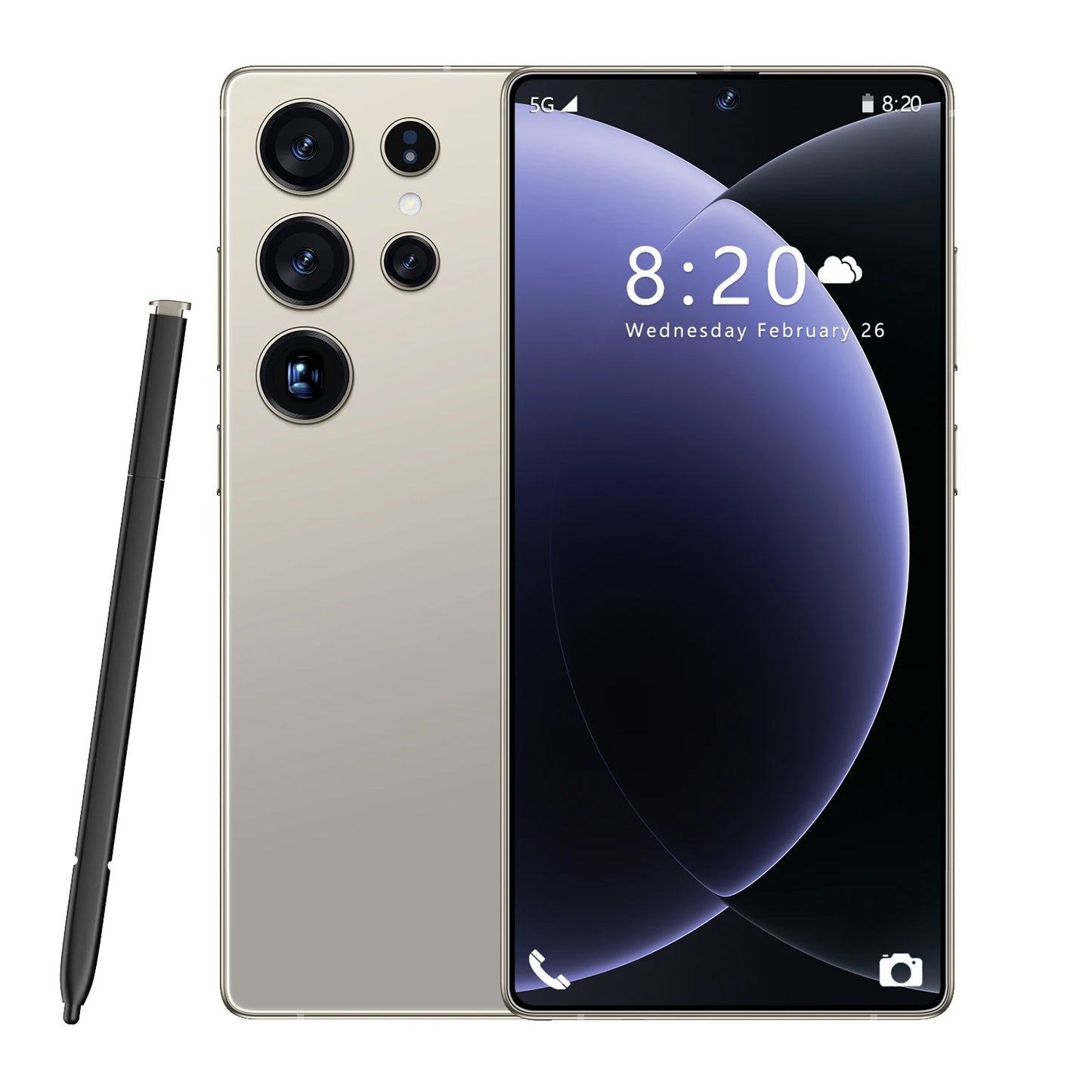 Brand New Unlocked 5G S26 Ultra 5G Smartphone 16GB+1TB 7.3 Inch HD 72+108MP Beauty Camera Android 14 Dual Card CDMA Gaming Phone