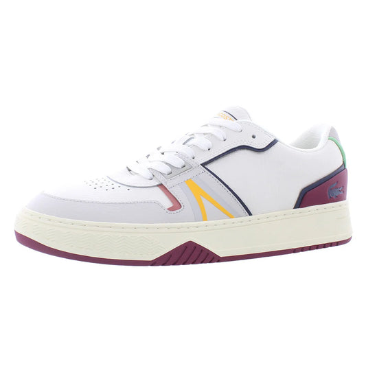 Lacoste L001 Mens Shoes Color: White/Burgundy | 100% Authentic