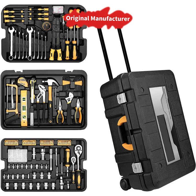 Hand Tool Sets Household Diy Hand Tools Box Set Most Popular Household Tool Box Set Mixed 258pcs Combination Carbon Steel