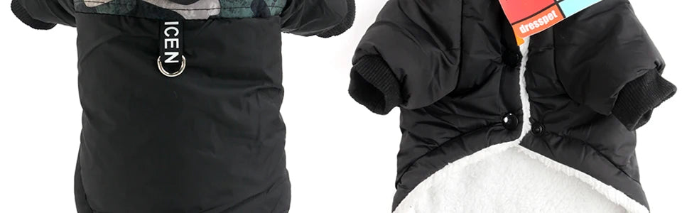 Winter Pet Dog Clothes Warm For Small Dogs Pets Puppy Costume French Bulldog Outfit Coat Waterproof Jacket Chihuahua Clothing