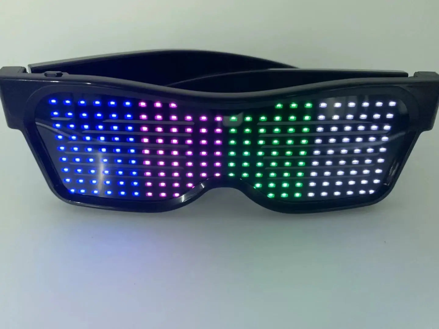 Smart Sunglasses LED Rechargeable App Bluetooth Programmable Flashing Light Glasses Party Sunglasses LED Glasses