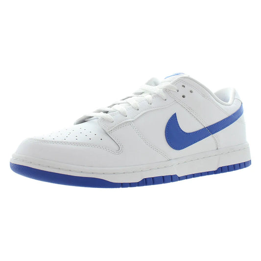 For Dunk Low Retro Unisex High-Top Sneakers Men's Luxury Walking Shoes Disposable PU Insole Size 11 White/White/Bronzine