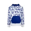 Jordan Logo Printed Fleece Boys Active Hoodies Color: White/Blue  100% Authentic