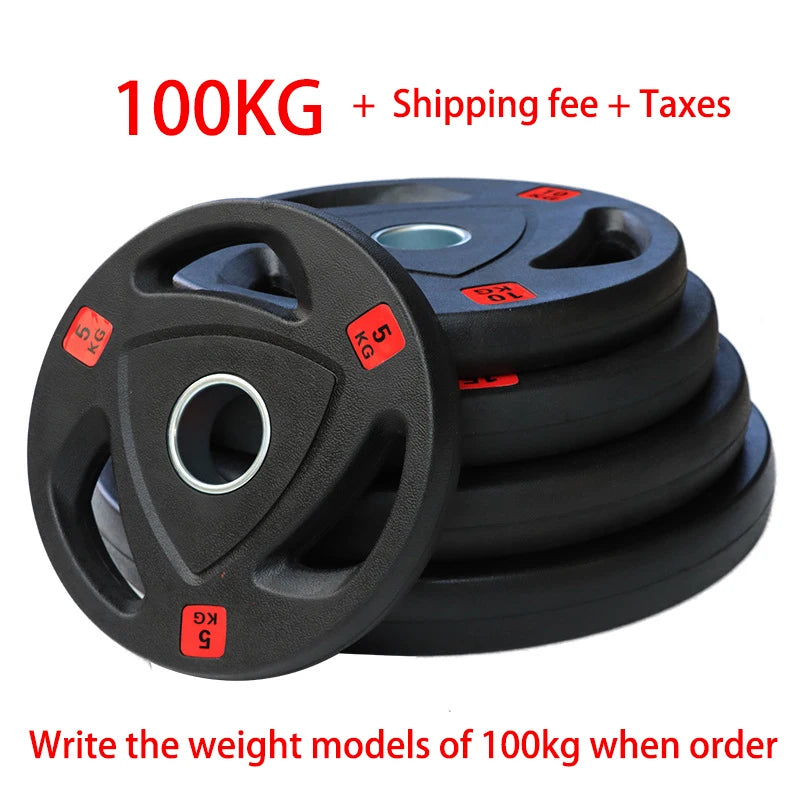 MIYAUP 100kg Total Athlete Weightlifting Training Barbell Various Specifications Weight Plates