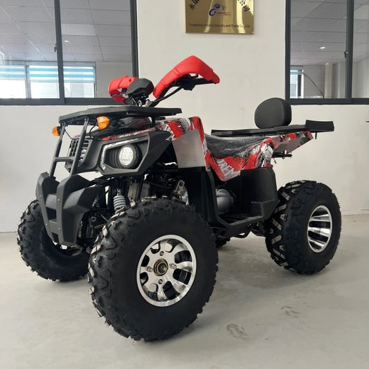 200cc 4-Stroke Automatic 2WD Gas/Diesel Quad Bike ATV with Over 1000W Power for Adults