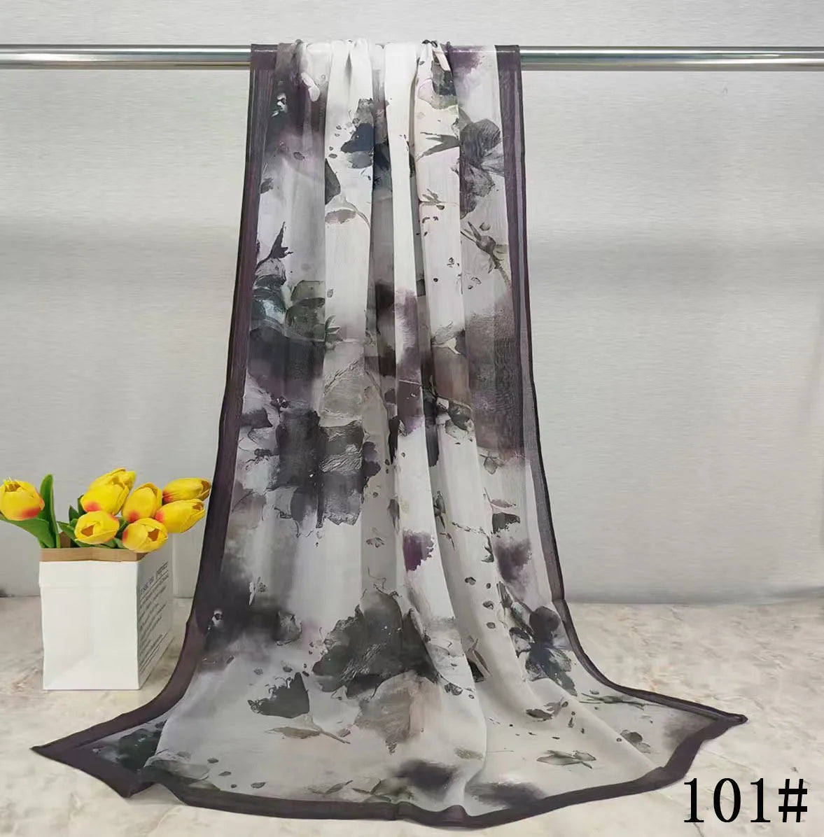 Soft Breathable Modal Hijab for Muslim Women New Digital Printed Woven Scarf Cotton Modal for Autumn