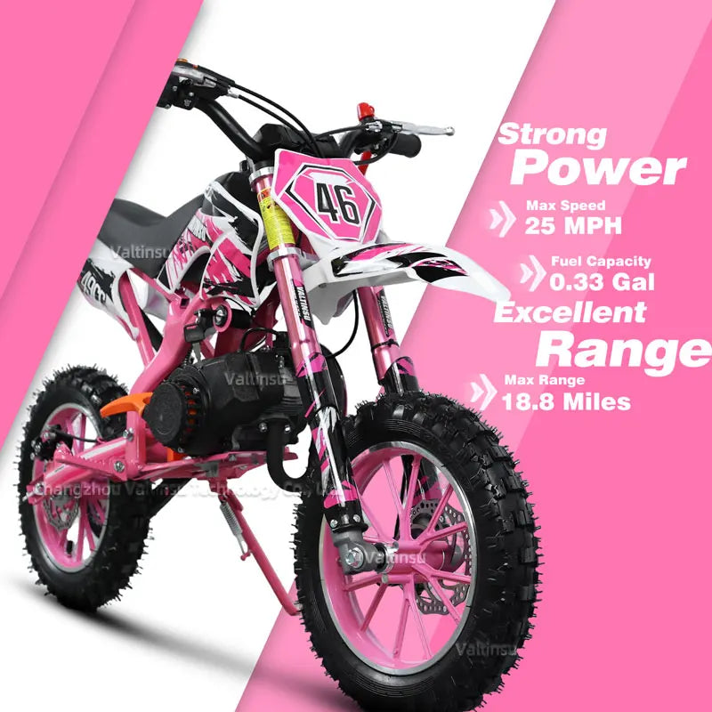 Chinese Made 49Cc Two-Stroke Small Off-Road Motocross Gasoline Dirt Bike Kid Motorcycle