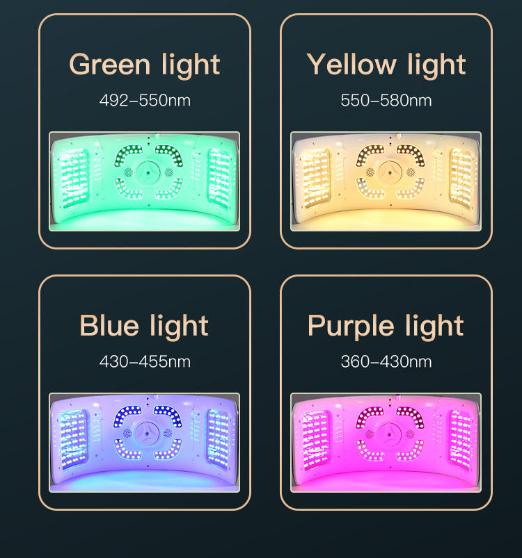 Best Popular Design Good Quality Professional Led Red Light Therapy Machine at Home 7 Colors Led Light Therapy for Estheticians