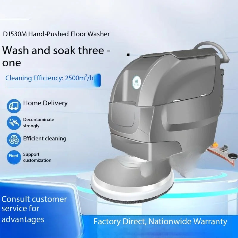 Commercial Floor Scrubber Machine, 120kg Heavy Duty, 4-5h Working Time for Warehouse & Factory