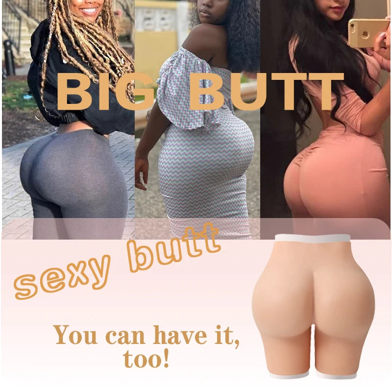 Silicon Buttocks and Hips Shaper Enhancer Panty Open Crotch Silicone Slimming Butt Hips for Women Plus Size Underwear