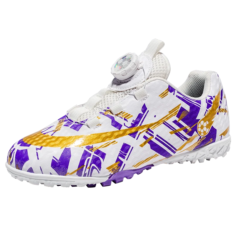 Newest Rotating Buckle Soccer Cleats for Men Women Kids Durable Sole for Firm Ground and Turf Surfaces