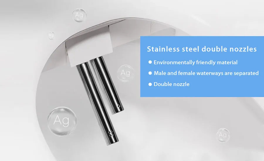 EcoFresh Smart toilet seat  Electric Bidet cover intelligent bidet heat clean dry Massage care for child woman the old