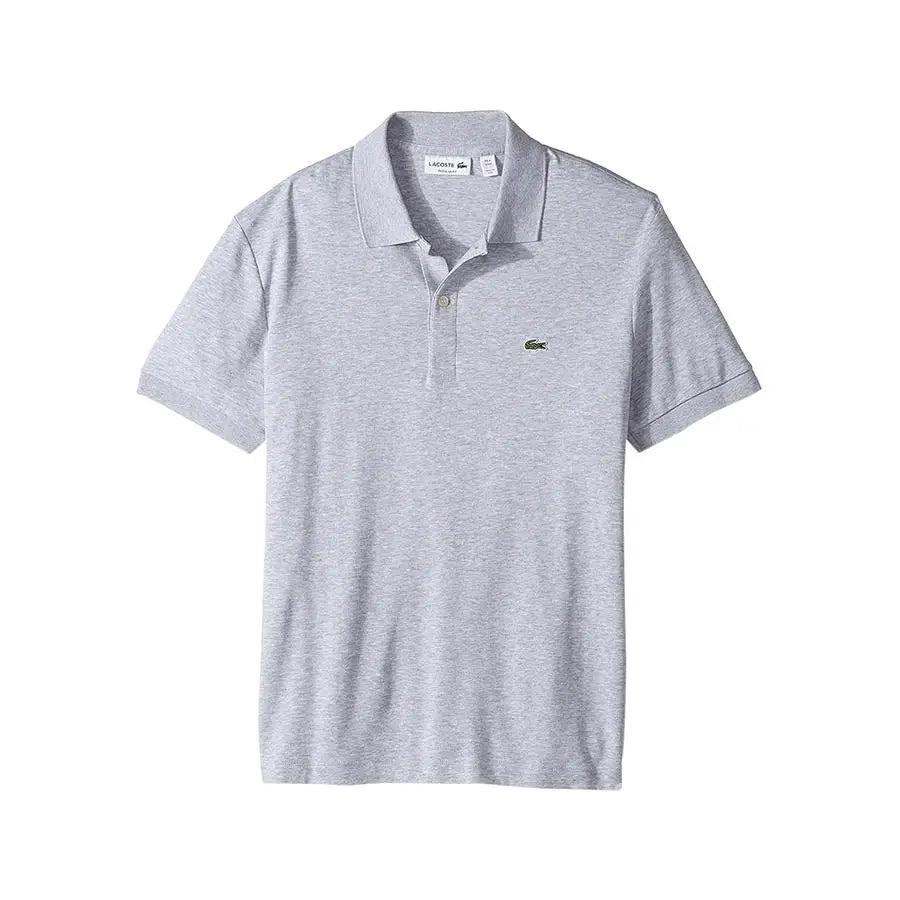 For Short Sleeve Jersey Interlock Regular Fit Mens Polos Color Silver Chine | 100% Authentic Made in China