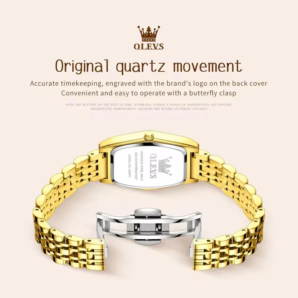 Olevs 3699 Women's Original Brand Quartz Watches Waterproof Luminous Hands Women Wristwatch for Ladies Montre Femme Relojes Uhr
