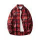 2025 Trendyy Men's 100% Cotton Loose-Fitting Hong Kong Style Tie-Dye Flannel Shirt Cross-Border Casual New Autumn Style