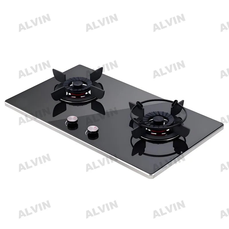 Built-in 4 Burners Cast Iron Grill Pusle Ignition Copper Injector Hobs Stainless Steel Panel Gas Stove