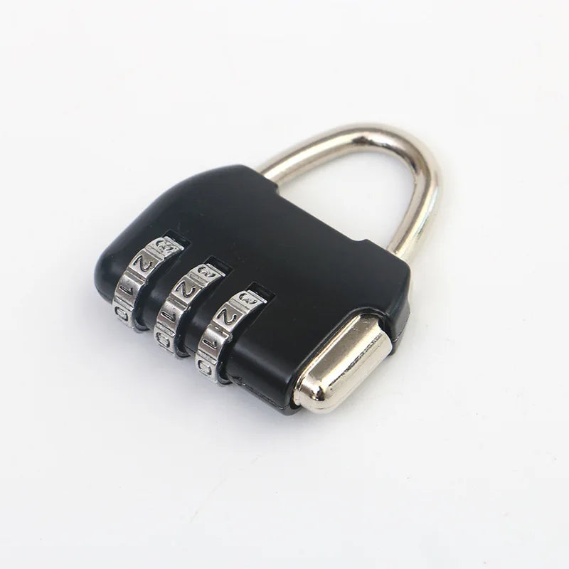 Factory Price 3 Dial Digit Number Combination Password Lock Travel Security Protect Locker Suitcase Anti-theft Padlock