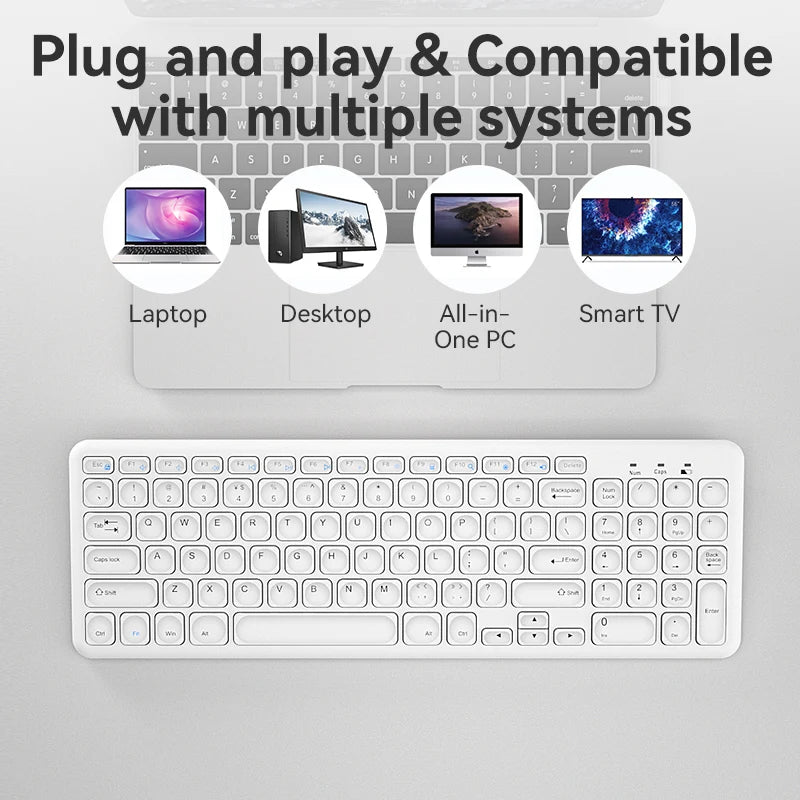 BOW Best Selling HW256 Office Gaming Universal USB Ergonomic 2.4G Wireless Keyboard and Mouse Combo for Desktop Laptop
