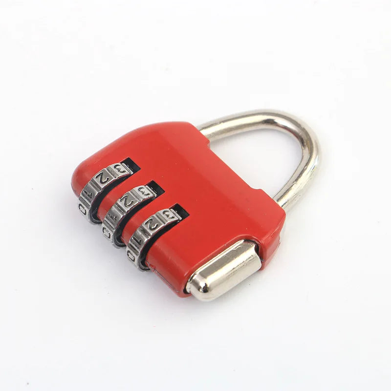 Factory Price 3 Dial Digit Number Combination Password Lock Travel Security Protect Locker Suitcase Anti-theft Padlock