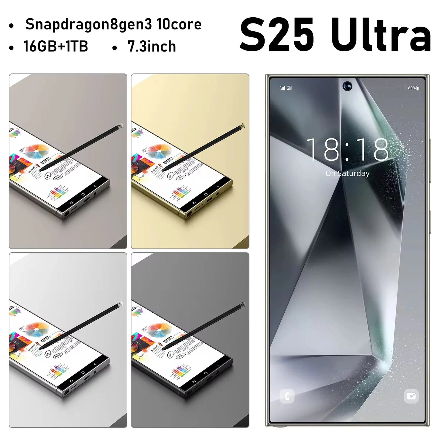 Original Global Version S25 U+L TRA Mobile Phones 16GB+1TB Android14 Unlocked cheap Smartphone