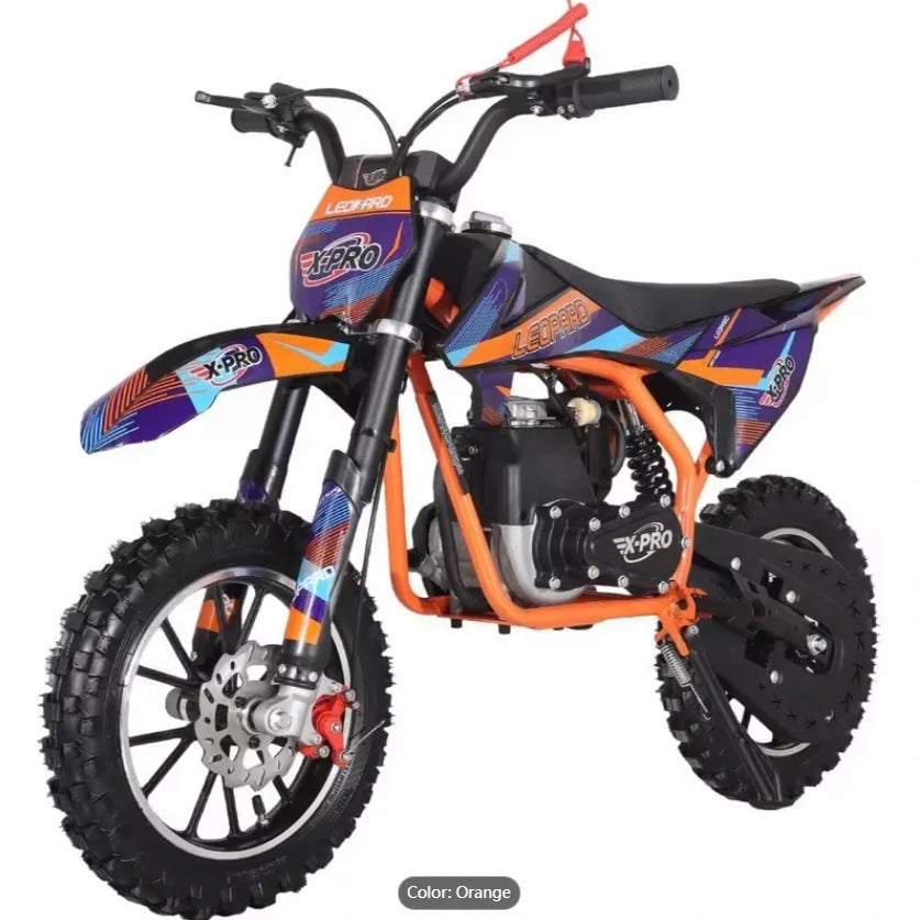 X-PRO 40CC 4-Stroke Kids' Dirt Bike Gas-Powered Off-Road Mini Bike up to 20mph No Battery Required