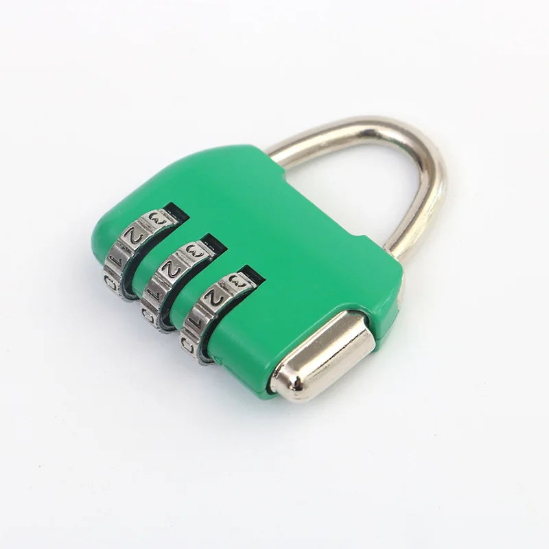 Factory Price 3 Dial Digit Number Combination Password Lock Travel Security Protect Locker Suitcase Anti-theft Padlock