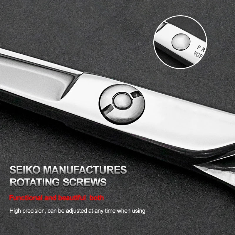 Beauty Shop Professional Hair Cutting Scissors Kits Stainless Steel Salon Hairdressing Shears Set Thinning Scissors for Barber