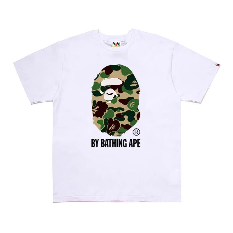 2026 1:1 High Version Ready Stock Letter Printing Bapees Tee Men Trendy PrintedApe Shirt Fashion Designer Bapees Shirt Hot Sell