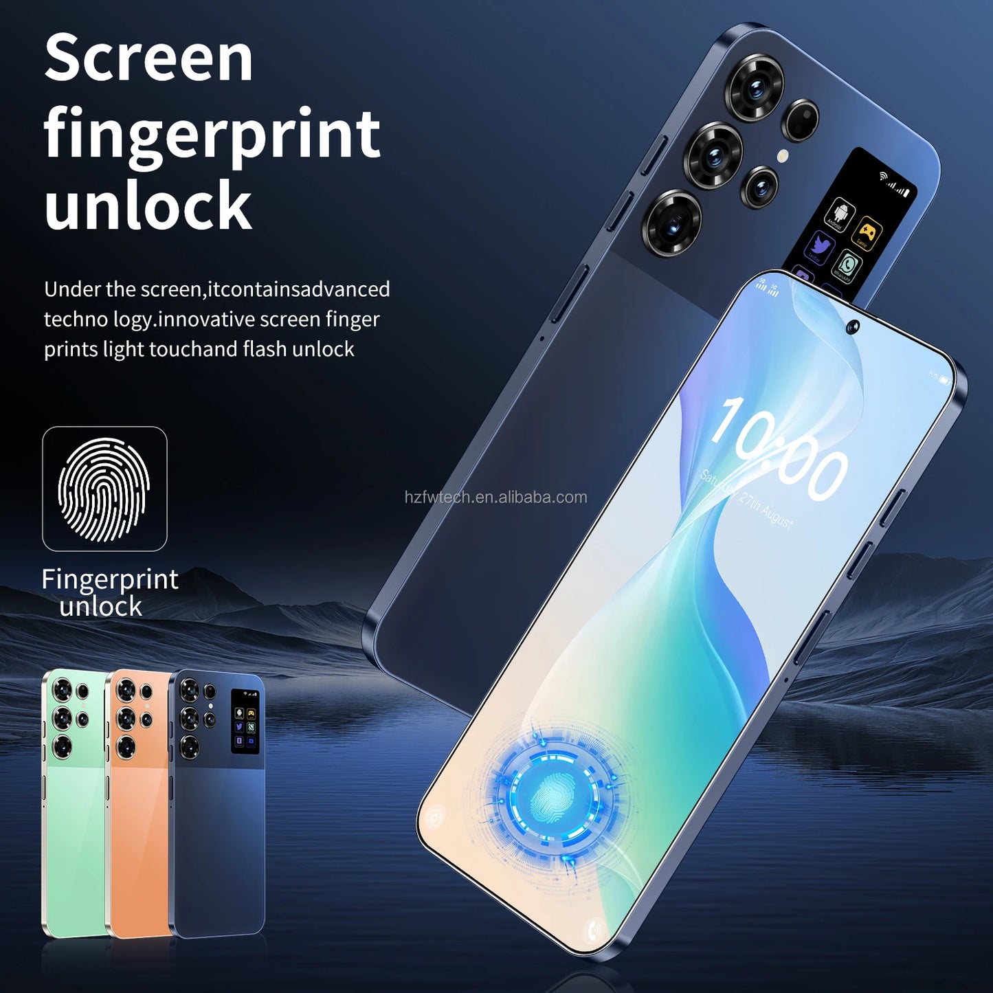 S26 Ultra Phone Global Version Mobile Phone 16GB Android 14 Cellphones Unlocked Smartphone