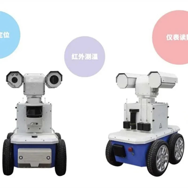 Patrolling Video Surveillance Cradle Head Camera Autonomous Mobile Robot Indoor Outdoor Security Patrol Robot