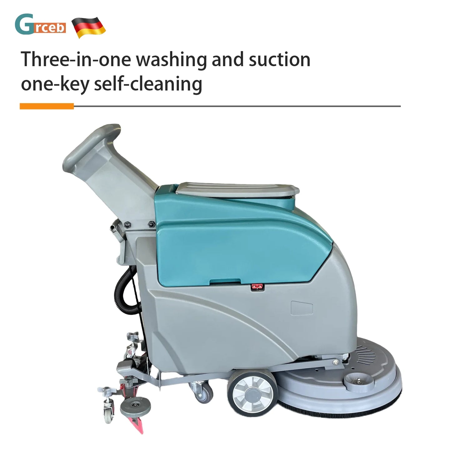 GS460 20in Self-Propelled Battery-Powered Floor Scrubber Dryer Walk-Behind Automatic Brush Pad for Shops Farm Cleaning New