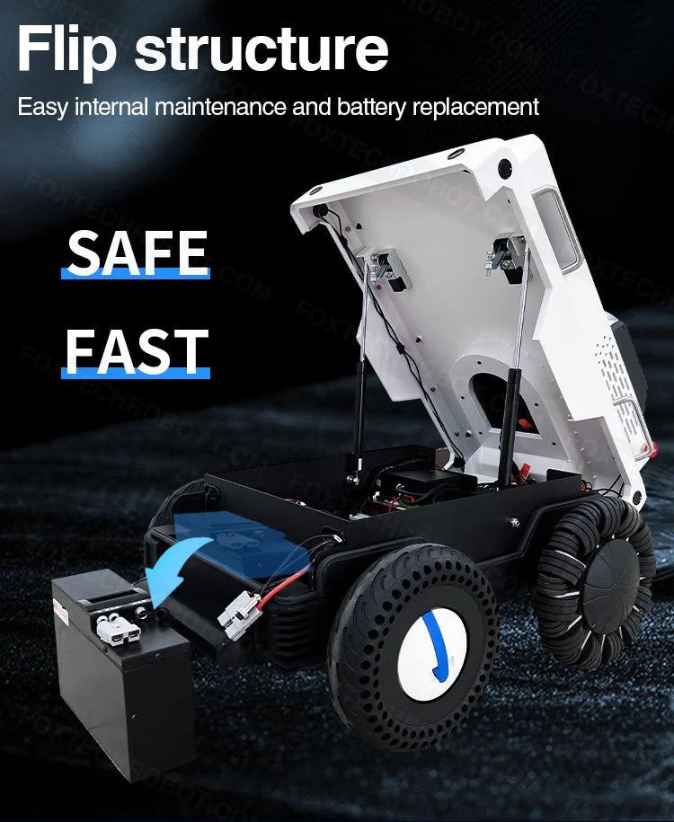 Patrolling Video Surveillance Cradle Head Camera Autonomous Mobile Robot Indoor Outdoor Security Patrol Robot