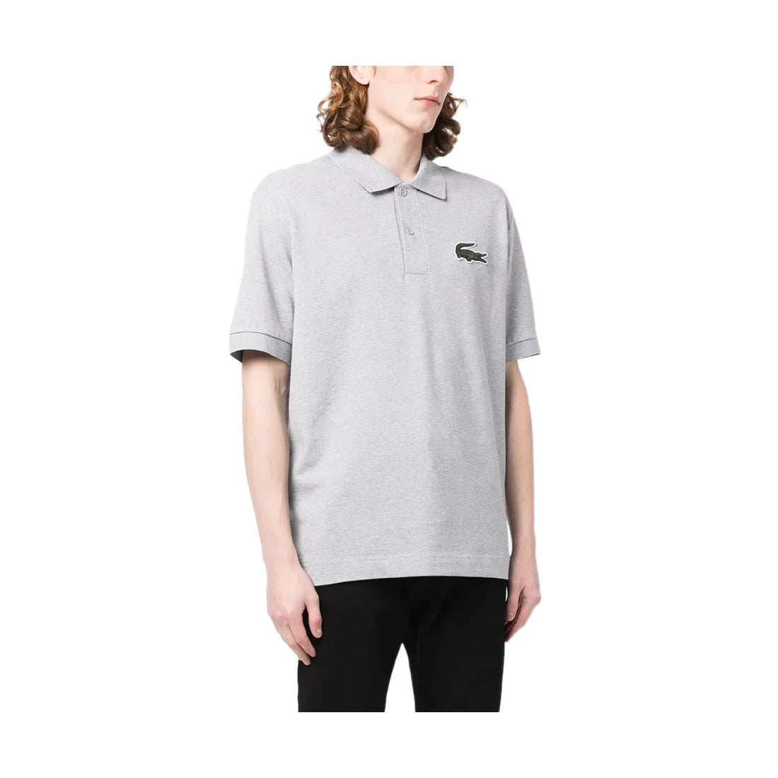 Lacoste Original Loose Fit 80's Croc Unisex Polos Color: Silver Chine | 100% Authentic