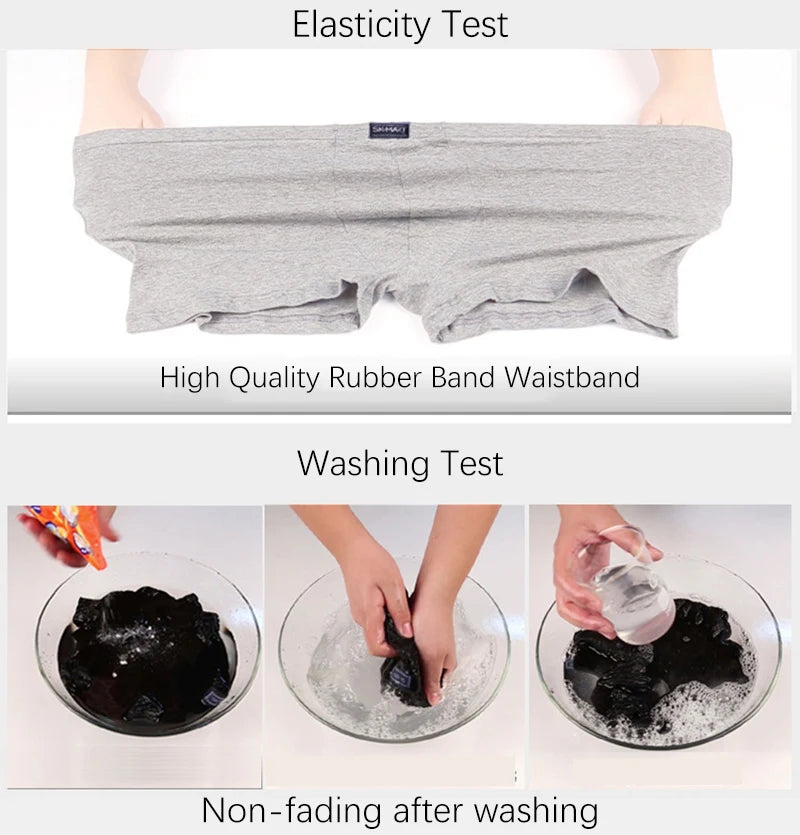 Plus Size 7XL Men's Theft-Proof Underwear Front Double Zipper Pocket Men Panties Modal Comfortable Breathable Sexy Boxer Shorts