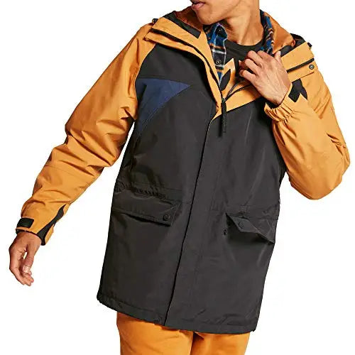 For Outdoor Archive Weatherbreaker Mens Jackets Color Black/Wheat Boot | 100% Authentic | Made China | Model