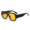 2025 New Outdoor Sports Sunscreen Personalized Fashion Leisure Double Bridge Men's Women's Universal Square Sunglasses