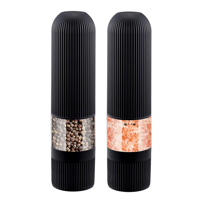 Automatic Salt Pepper Grinder Electric Spice Mill Grinder Seasoning Adjustable Coarseness Kitchen Tools Grinding For Cooking BBQ