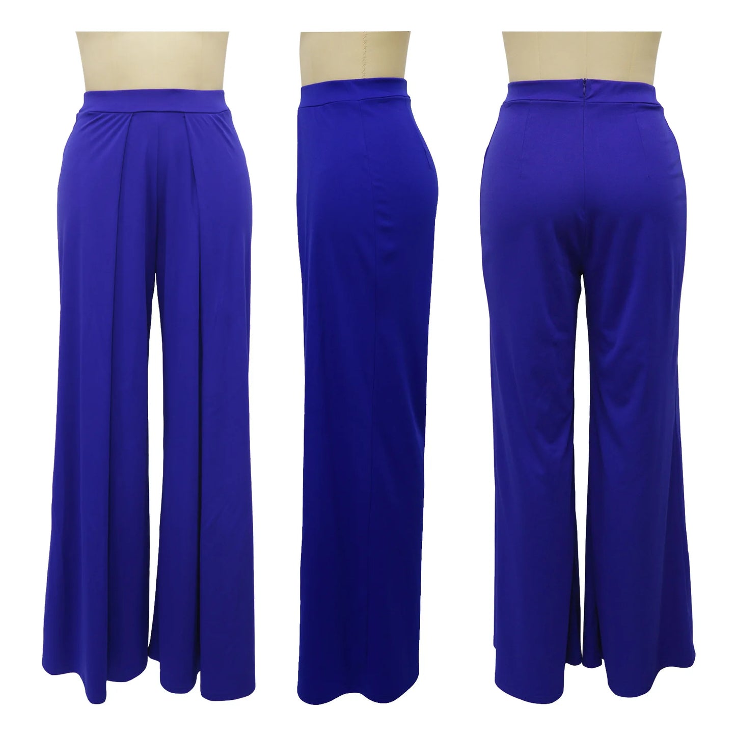 D1467 High Quality Casual Pants & Trousers for Women Solid Color Straight Tube Loose Slim Wide Leg Pants Women Trousers (No Top)
