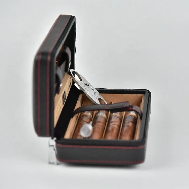 Luxury Dupont stingray Peter James Cigar case Custom Real Genuine Leather Travel Set Cigar case