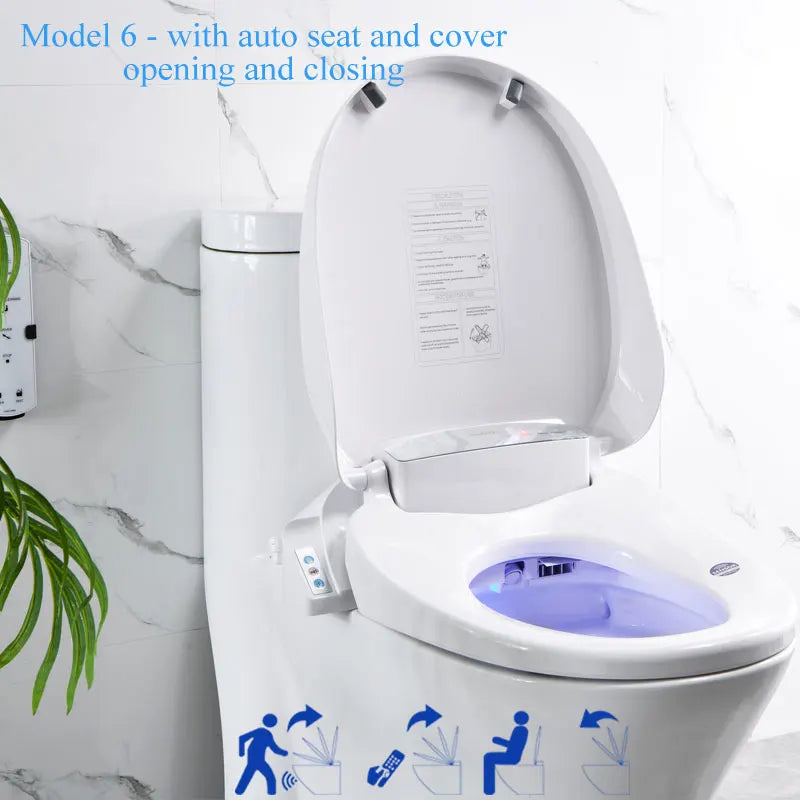 EcoFresh Smart toilet seat  Electric Bidet cover intelligent bidet heat clean dry Massage care for child woman the old