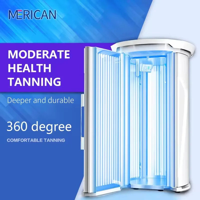 2025 Blue Led Tanning Bed Infrared Spa Capsule Slimming Machine UV Light Lamp Home Tanning Bed UVB Blue LED Light Spa Machine