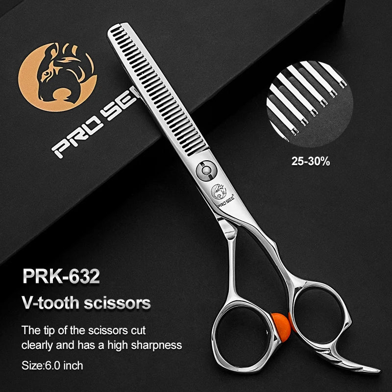 Beauty Shop Professional Hair Cutting Scissors Kits Stainless Steel Salon Hairdressing Shears Set Thinning Scissors for Barber