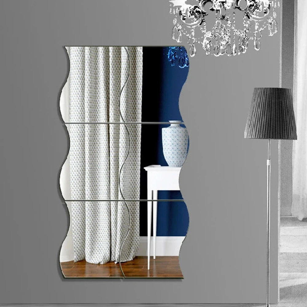 22X20CM S4 Spherical Wall Mirrors Irregular Contemporary Living Room Home House Wedding Christmas Decoration Dropshipping DDP