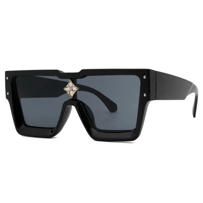 47555 Millionaire Diamond Flower Sunglasses Men Women Fashion Brand Designer Sunshade Uv400 Retro Glasses