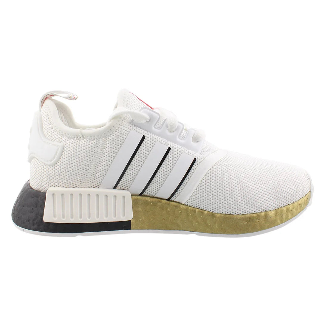 For NMD_R1 Men's Running Shoes White/Gold/Black Color Scheme | 100% Authentic Made in Vietnam