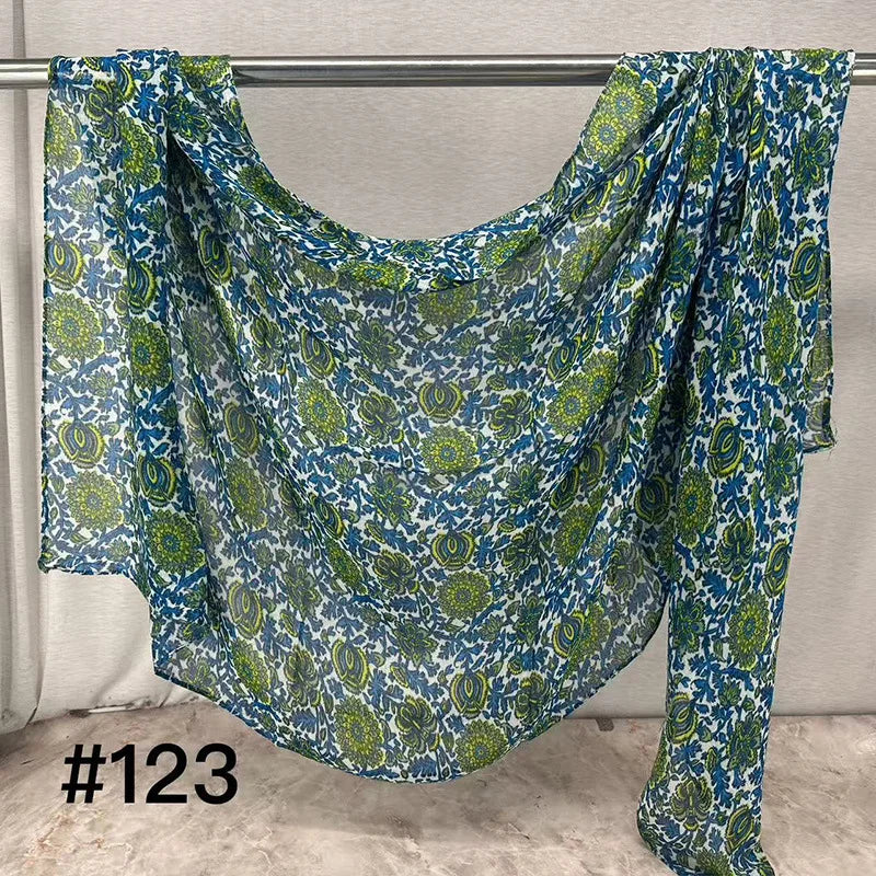 Soft Breathable Modal Hijab for Muslim Women New Digital Printed Woven Scarf Cotton Modal for Autumn